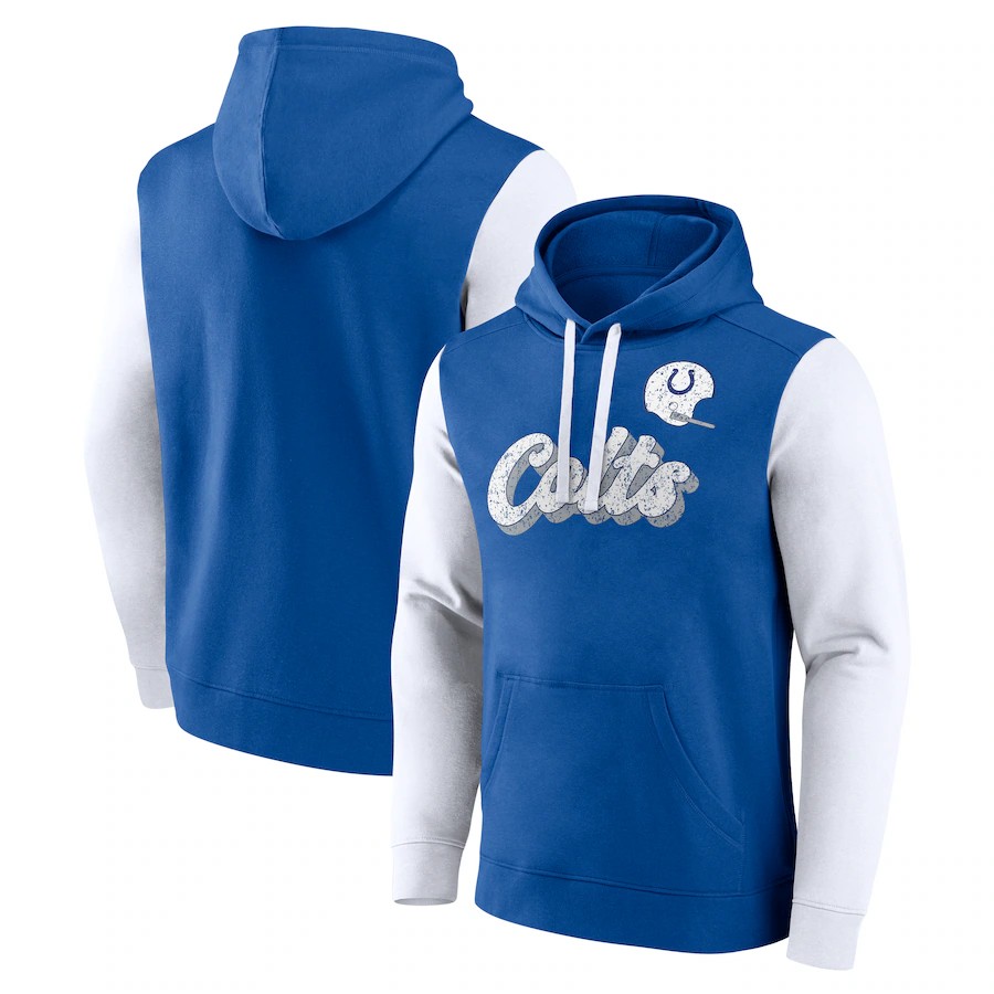 Men Indianapolis Colts blue style 34 NFL 2024 hoodie